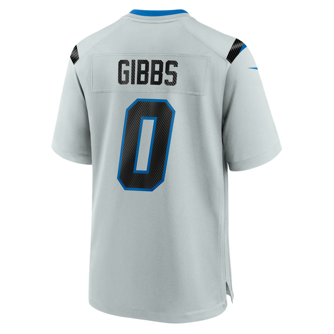 Jahmyr Gibbs Detroit Lions Nike Silver 2026 Rivalries Collection Game Jersey