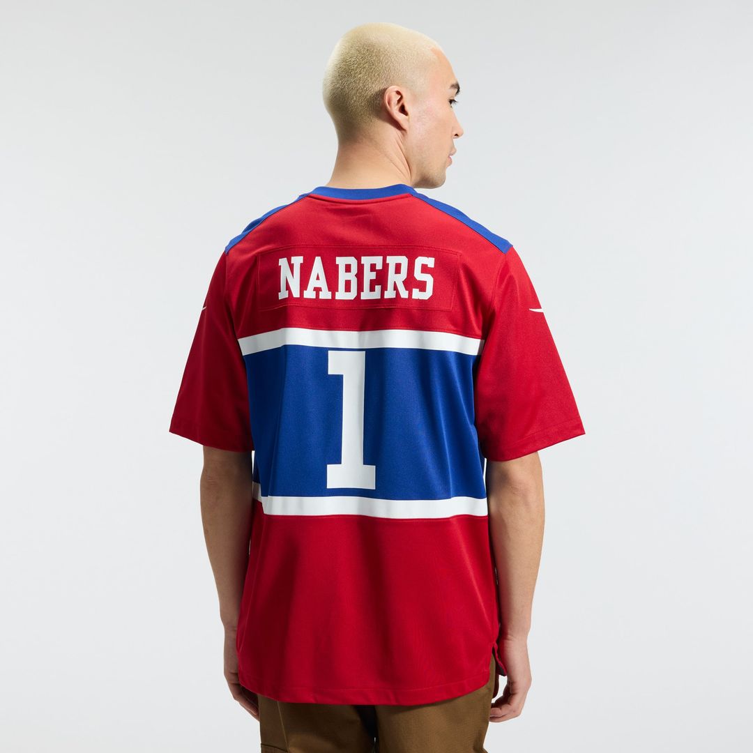 Malik Nabers New York Giants Nike Century Red Alternate Game Jersey