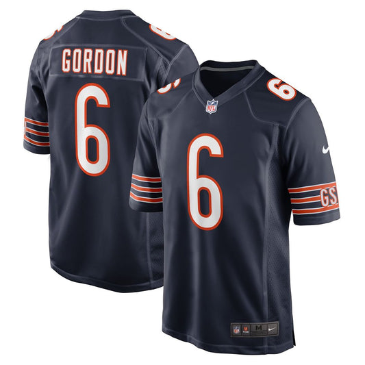 Kyler Gordon Chicago Bears Nike Navy Game Player Jersey