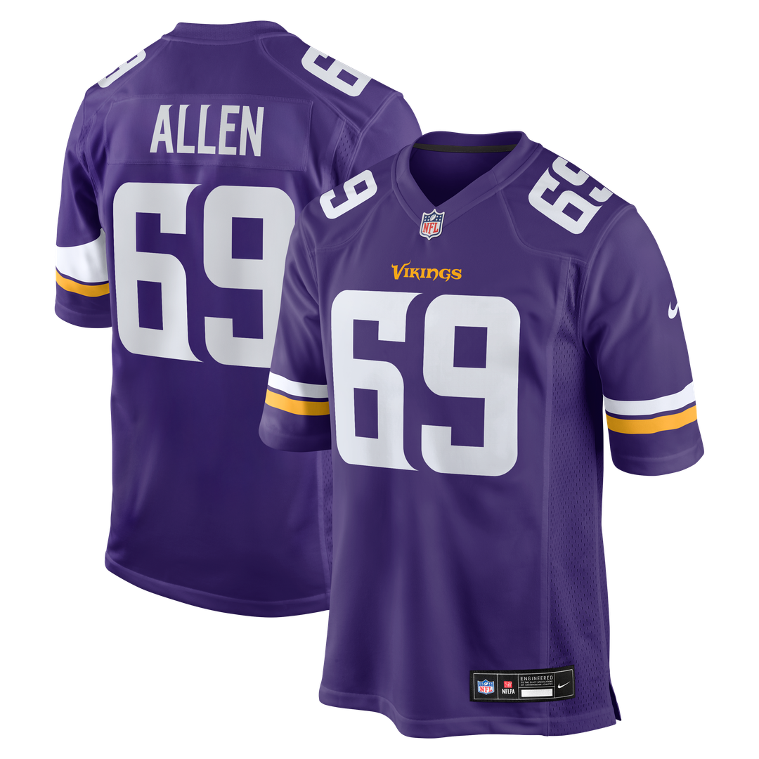 Jared Allen Minnesota Vikings Nike Purple Retired Player Game Jersey