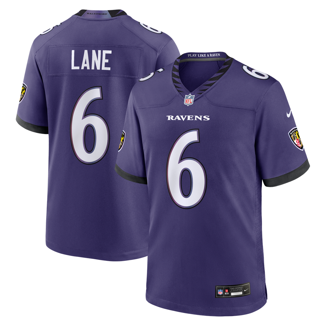 Ja'Kobi Lane Baltimore Ravens Nike Purple Team Game Jersey