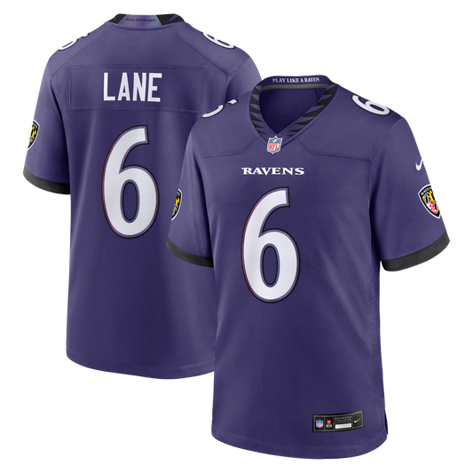 Ja'Kobi Lane Baltimore Ravens Nike Purple Team Game Jersey