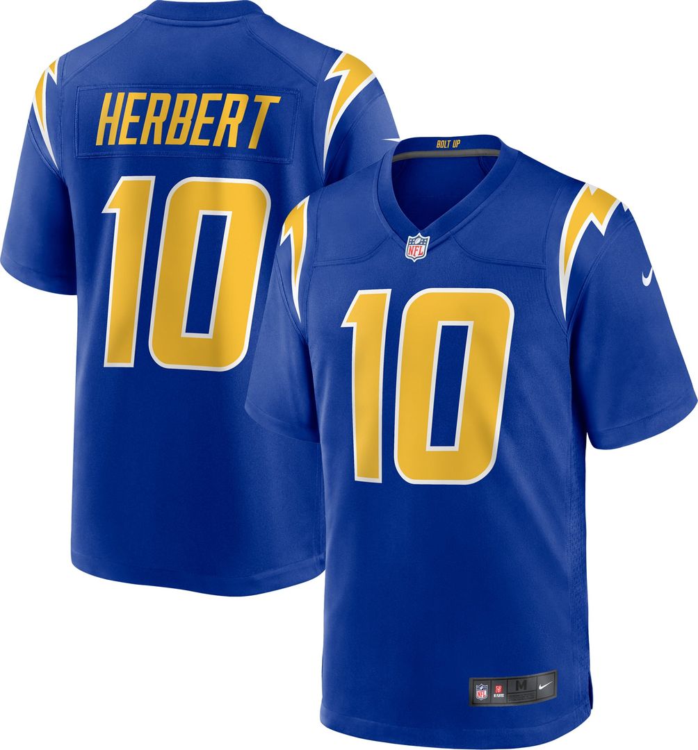 Justin Herbert Los Angeles Chargers Nike Navy Alternate Game Jersey