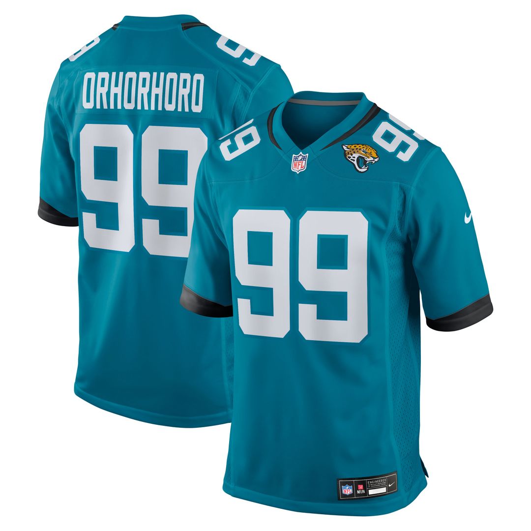 Ruke Orhorhoro Jacksonville Jaguars Nike Teal Team Game Jersey