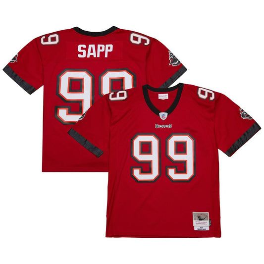 Warren Sapp Tampa Bay Buccaneers Mitchell & Ness Red 2002 Legacy Replica Jersey