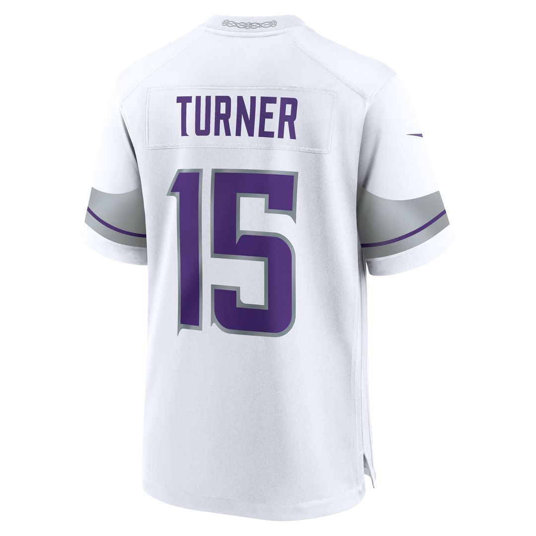 Dallas Turner Minnesota Vikings Nike Purple Game Jersey