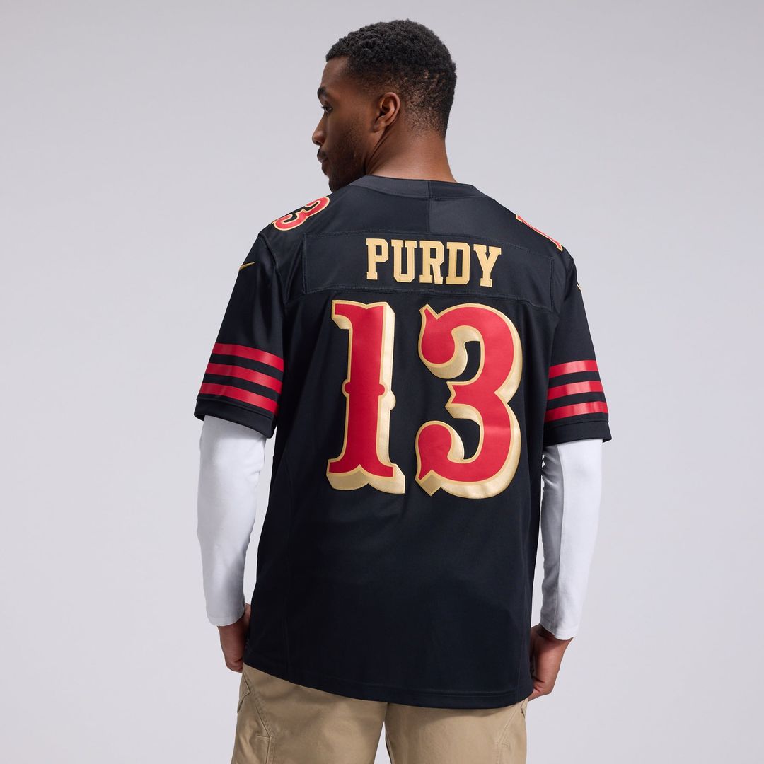 Brock Purdy San Francisco 49ers Nike Black Rivalries Collection Stitched Limited Jersey