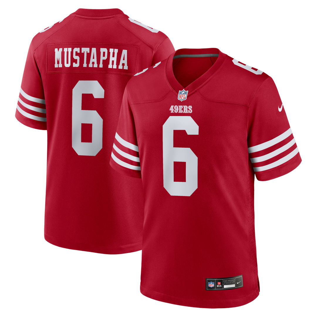 Malik Mustapha San Francisco 49ers Nike Scarlet Game Jersey