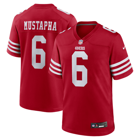 Malik Mustapha San Francisco 49ers Nike Scarlet Game Jersey
