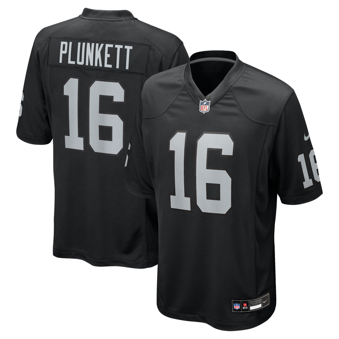 Jim Plunkett Las Vegas Raiders Nike Black Game Retired Player Jersey
