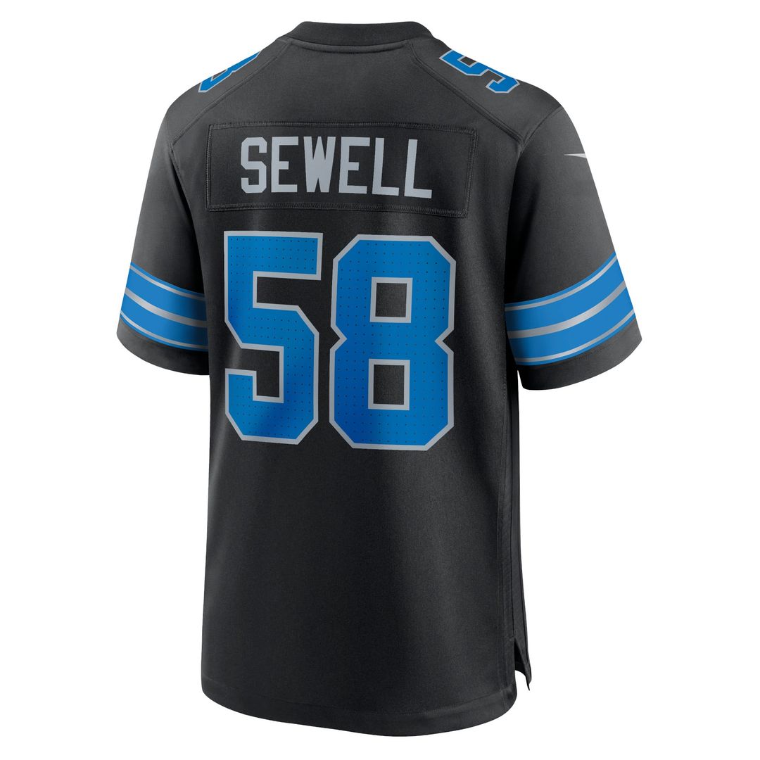 Penei Sewell Detroit Lions Nike Blue Game Jersey