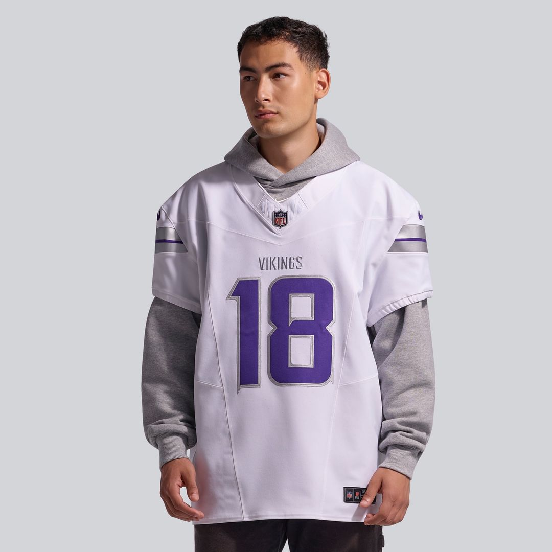 Justin Jefferson Minnesota Vikings Nike White Alternate Vapor F.U.S.E. Elite Player Jersey