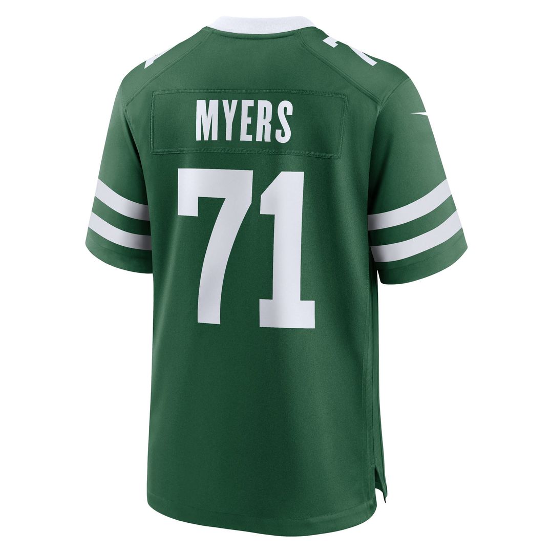 Josh Myers New York Jets Nike Legacy Green Team Game Jersey