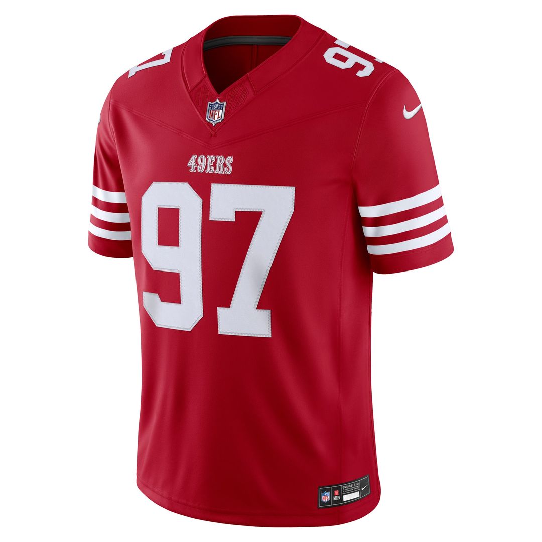 Nick Bosa San Francisco 49ers Nike Scarlet Team Vapor F.U.S.E. Stitched Limited Jersey