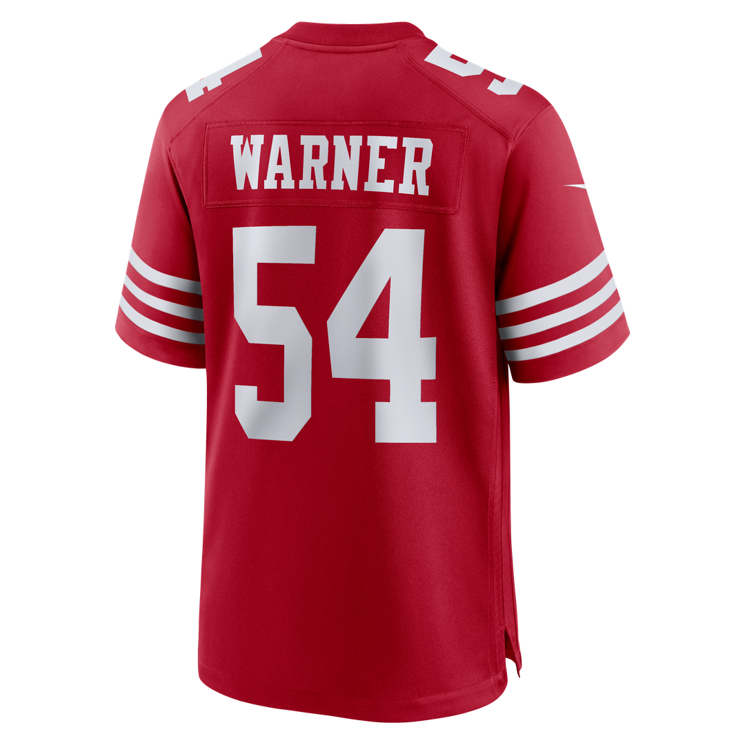 Fred Warner San Francisco 49ers Nike Scarlet 80th Anniversary Game Jersey