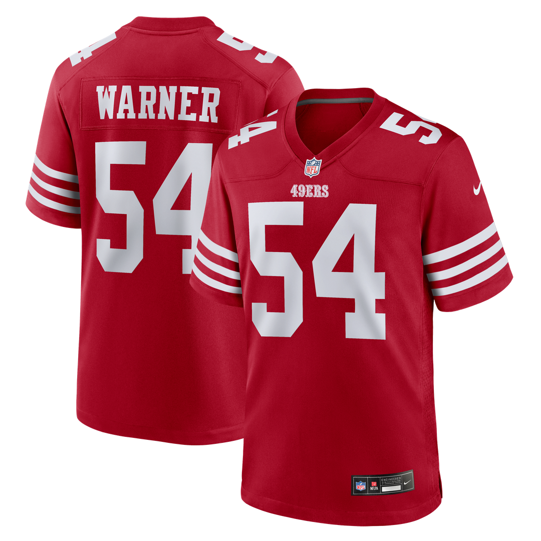 Fred Warner San Francisco 49ers Nike Scarlet Player Game Jersey