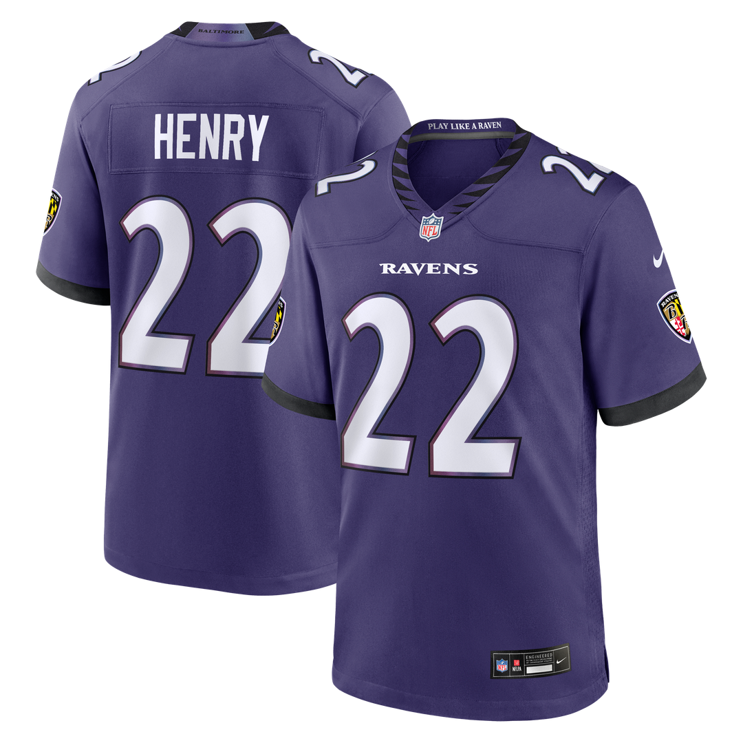 Derrick Henry Baltimore Ravens Nike Purple Team Game Jersey