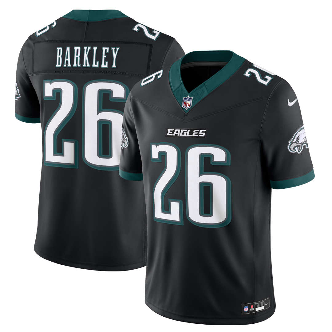 Saquon Barkley Philadelphia Eagles Nike Black Alternate Vapor F.U.S.E. Stitched Limited Jersey