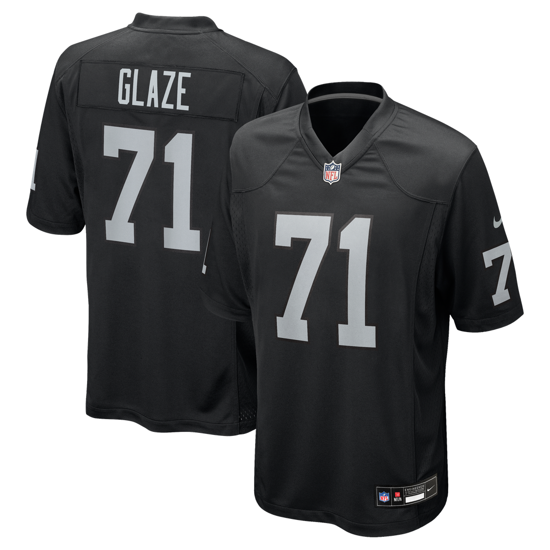 DJ Glaze Las Vegas Raiders Nike Black Team Game Jersey