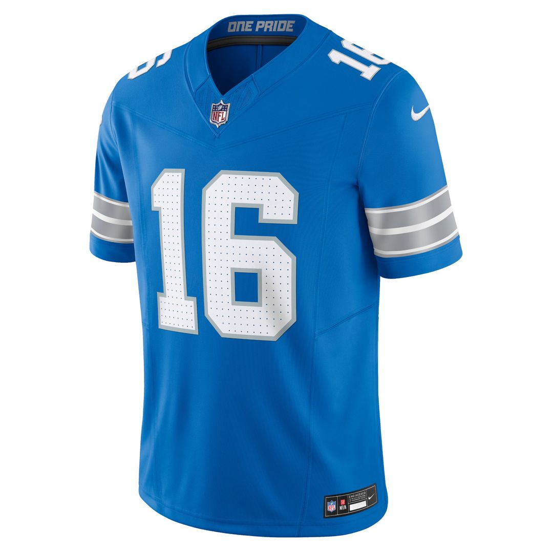 Jared Goff Detroit Lions Nike Blue Vapor F.U.S.E. Limited Jersey
