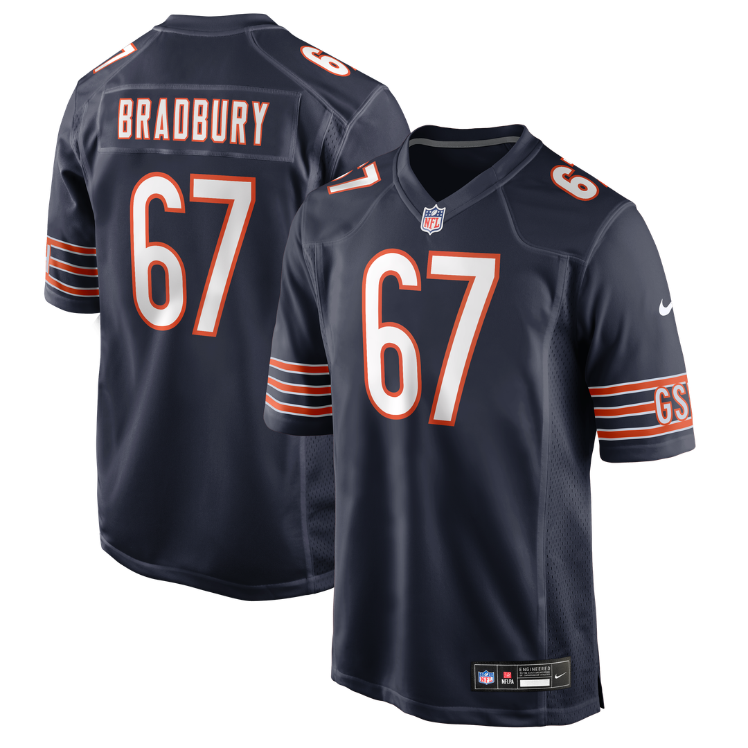 Garrett Bradbury Chicago Bears Nike Navy Team Game Jersey