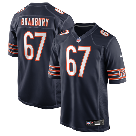 Garrett Bradbury Chicago Bears Nike Navy Team Game Jersey