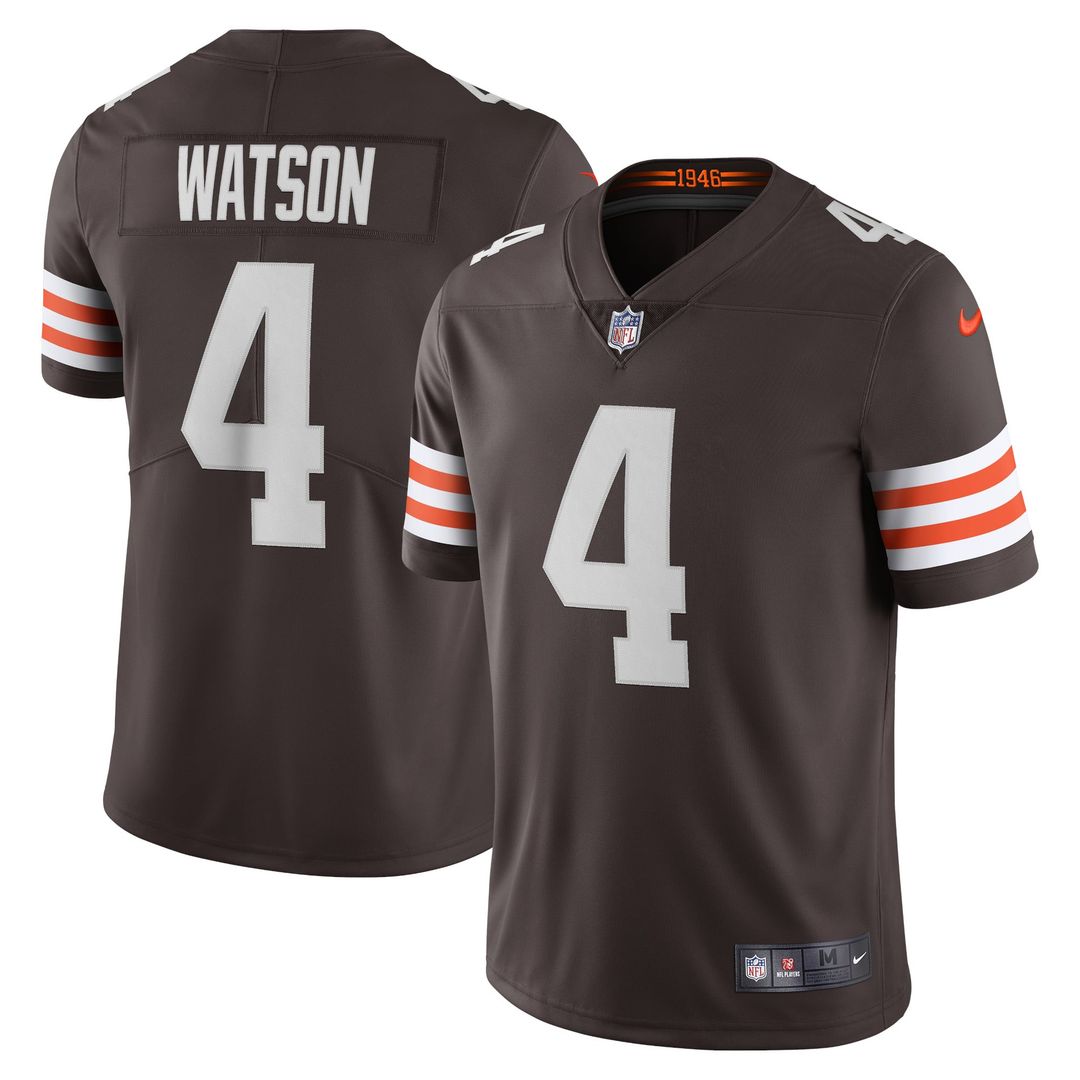 Deshaun Watson Cleveland Browns Nike Brown Vapor Limited Jersey