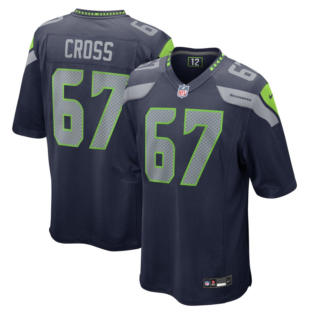 Charles Cross Seattle Seahawks Nike College Navy Game Jersey