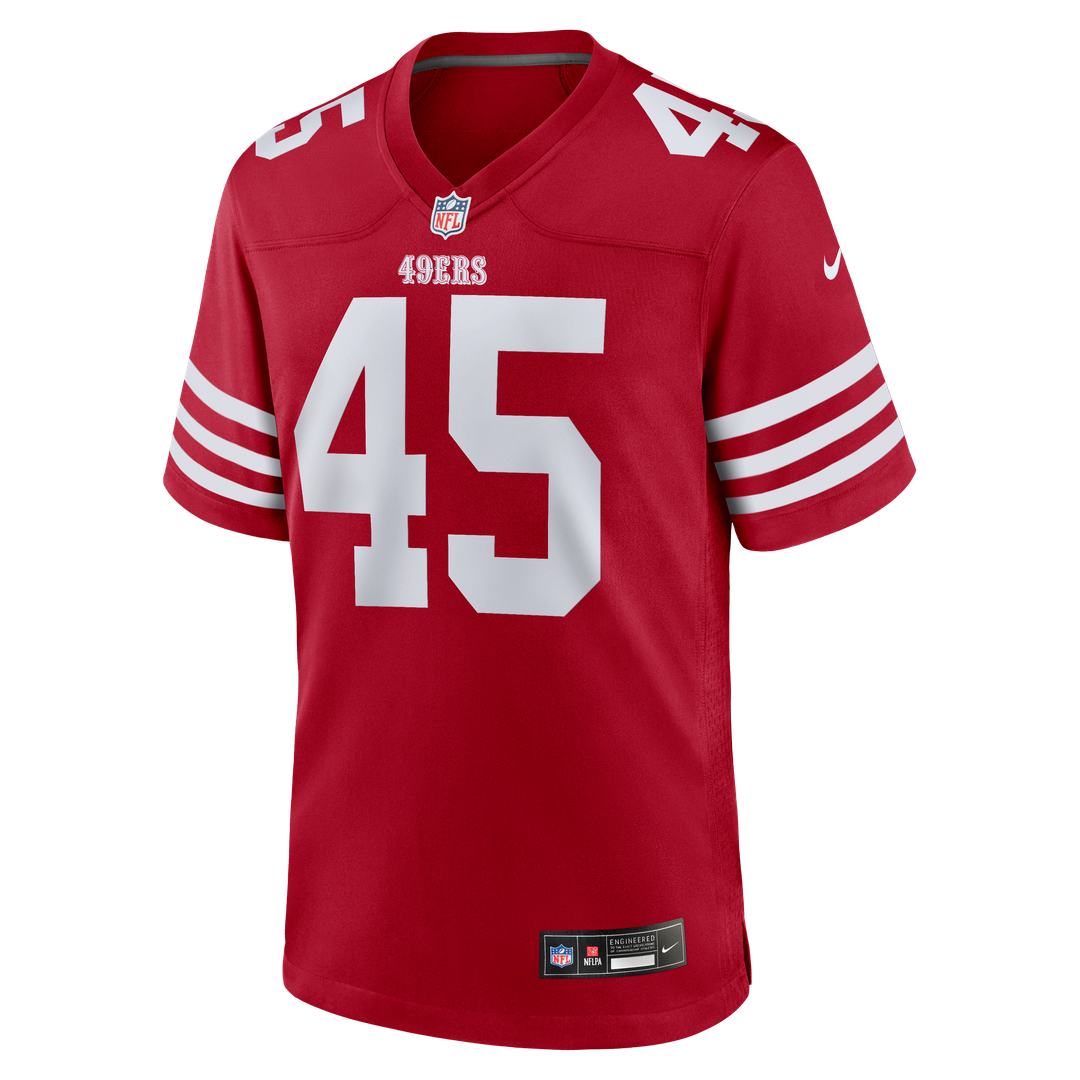 Nick Martin San Francisco 49ers Nike Scarlet Team Game Jersey