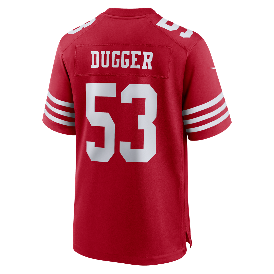 Jaden Dugger III San Francisco 49ers Nike Scarlet Team Game Jersey