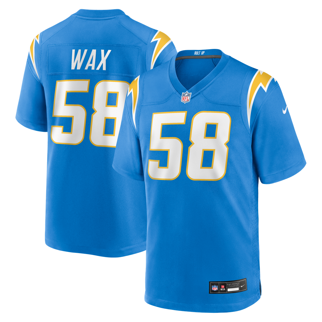 Marlowe Wax Los Angeles Chargers Nike Powder Blue Team Game Jersey