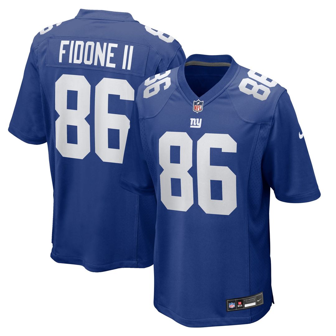 Thomas Fidone II New York Giants Nike Royal Team Game Jersey