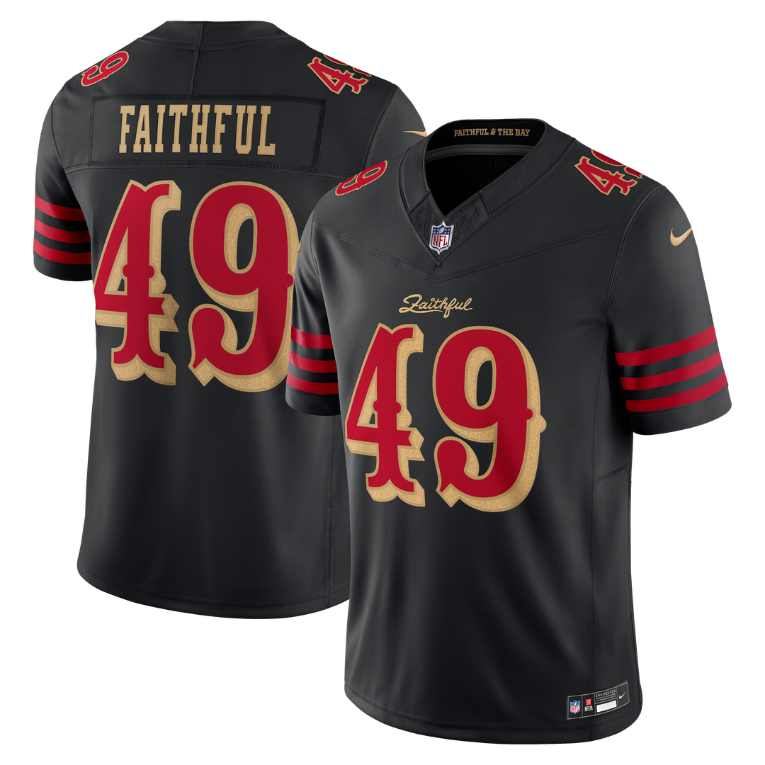 The Faithful San Francisco 49ers Nike Black Rivalries Collection Stitched Limited Jersey