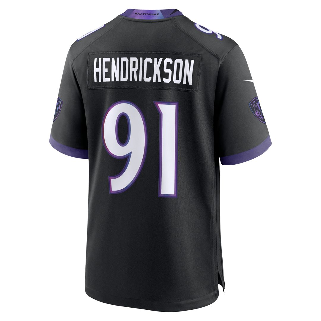 Trey Hendrickson Baltimore Ravens Nike Purple Team Game Jersey