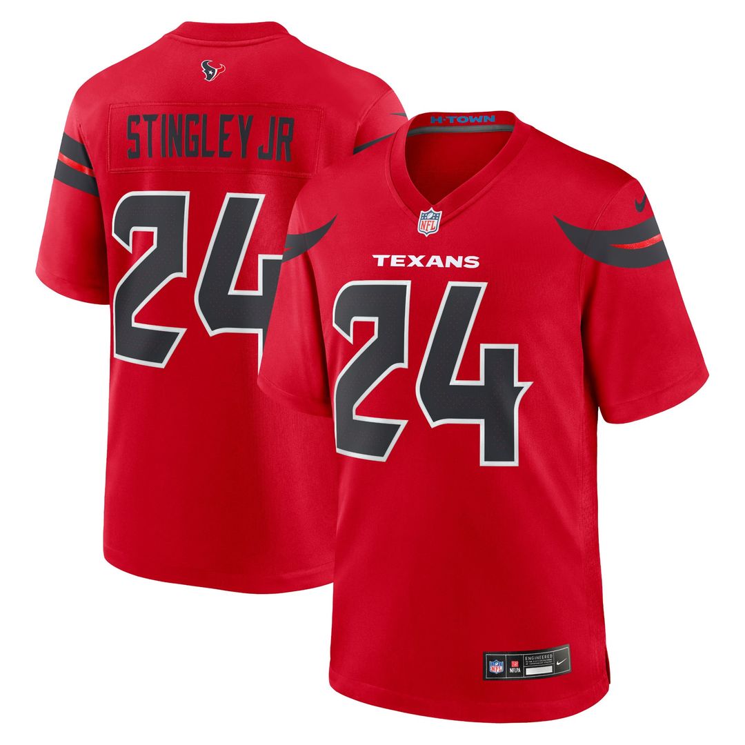 Derek Stingley Jr. Houston Texans Nike Red Alternate Game Jersey