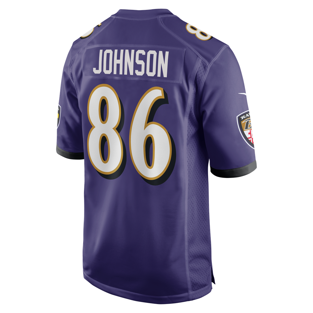 Cornelius Johnson Baltimore Ravens Nike Purple Team Game Jersey