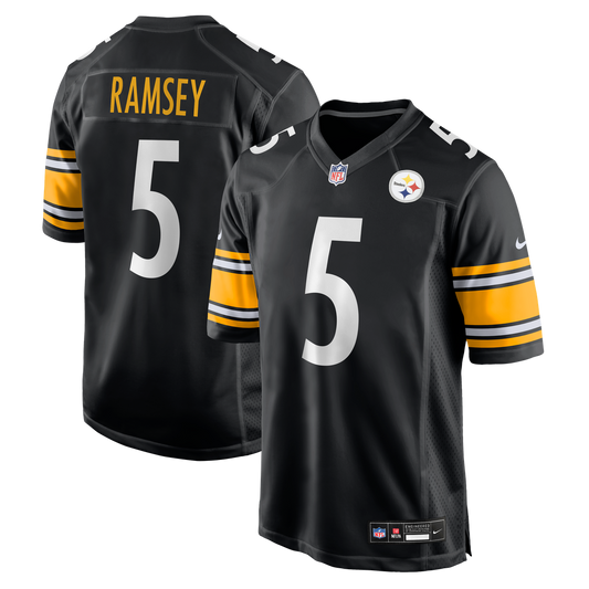 Jalen Ramsey Pittsburgh Steelers Nike Black Team Game Jersey