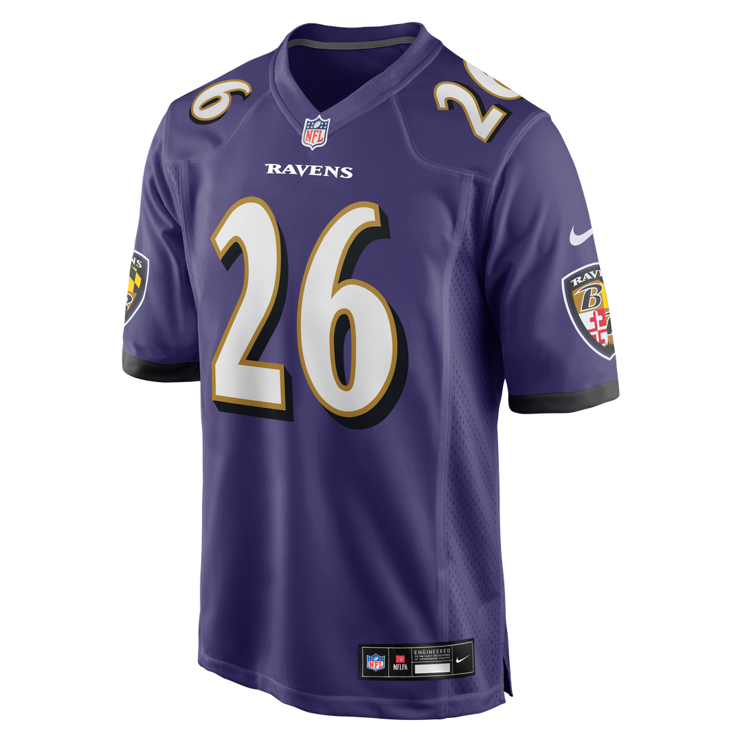 Rasheen Ali Baltimore Ravens Nike Purple Team Game Jersey