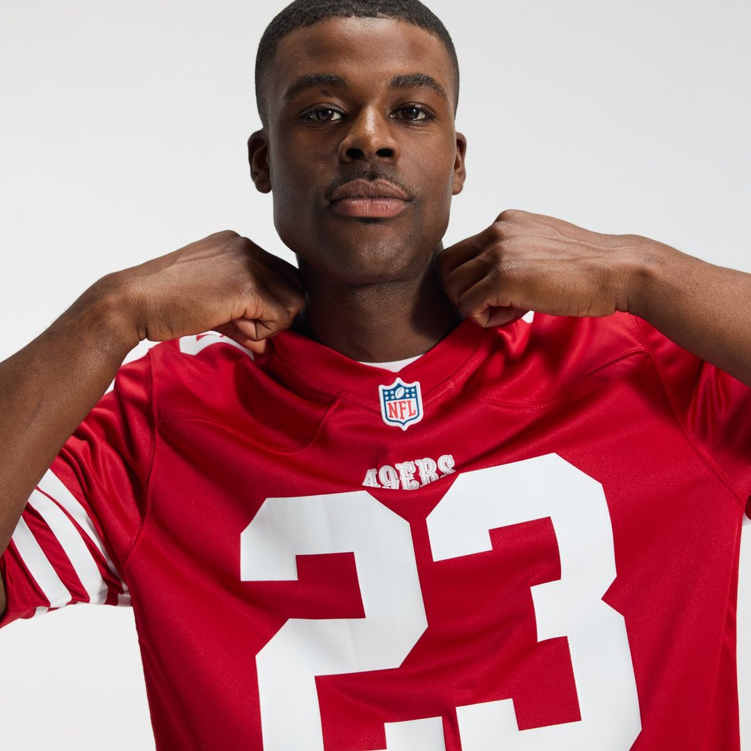 Christian McCaffrey San Francisco 49ers Nike Scarlet Game Player Jersey