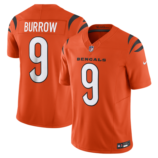 Joe Burrow Cincinnati Bengals Nike Orange Vapor F.U.S.E. Limited Jersey