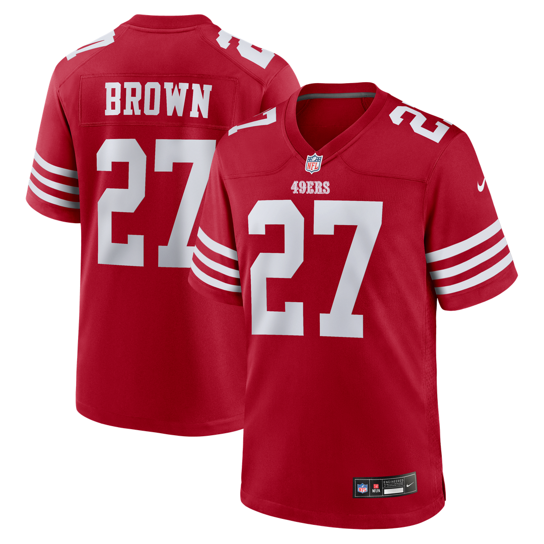 Ji'Ayir Brown San Francisco 49ers Nike Scarlet Team Game Jersey