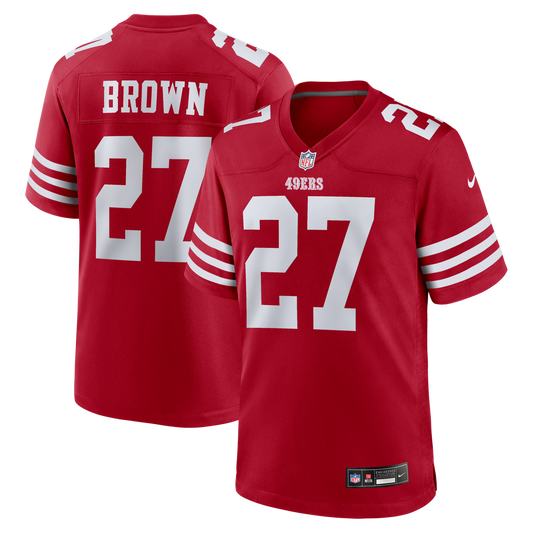 Ji'Ayir Brown San Francisco 49ers Nike Scarlet Team Game Jersey