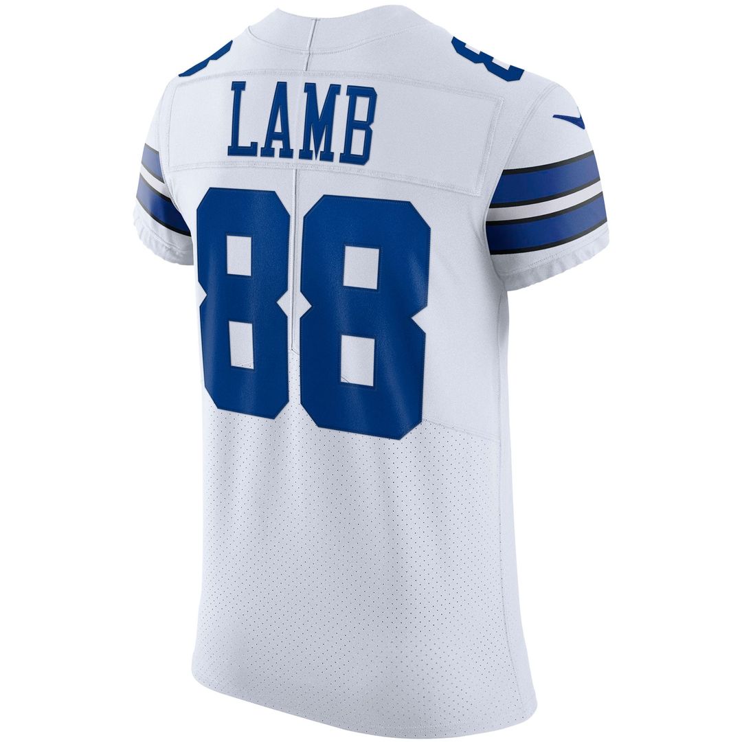 CeeDee Lamb Dallas Cowboys Nike White Vapor Elite Jersey