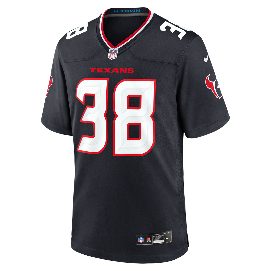 Kai Kroeger Houston Texans Nike Navy Team Game Jersey