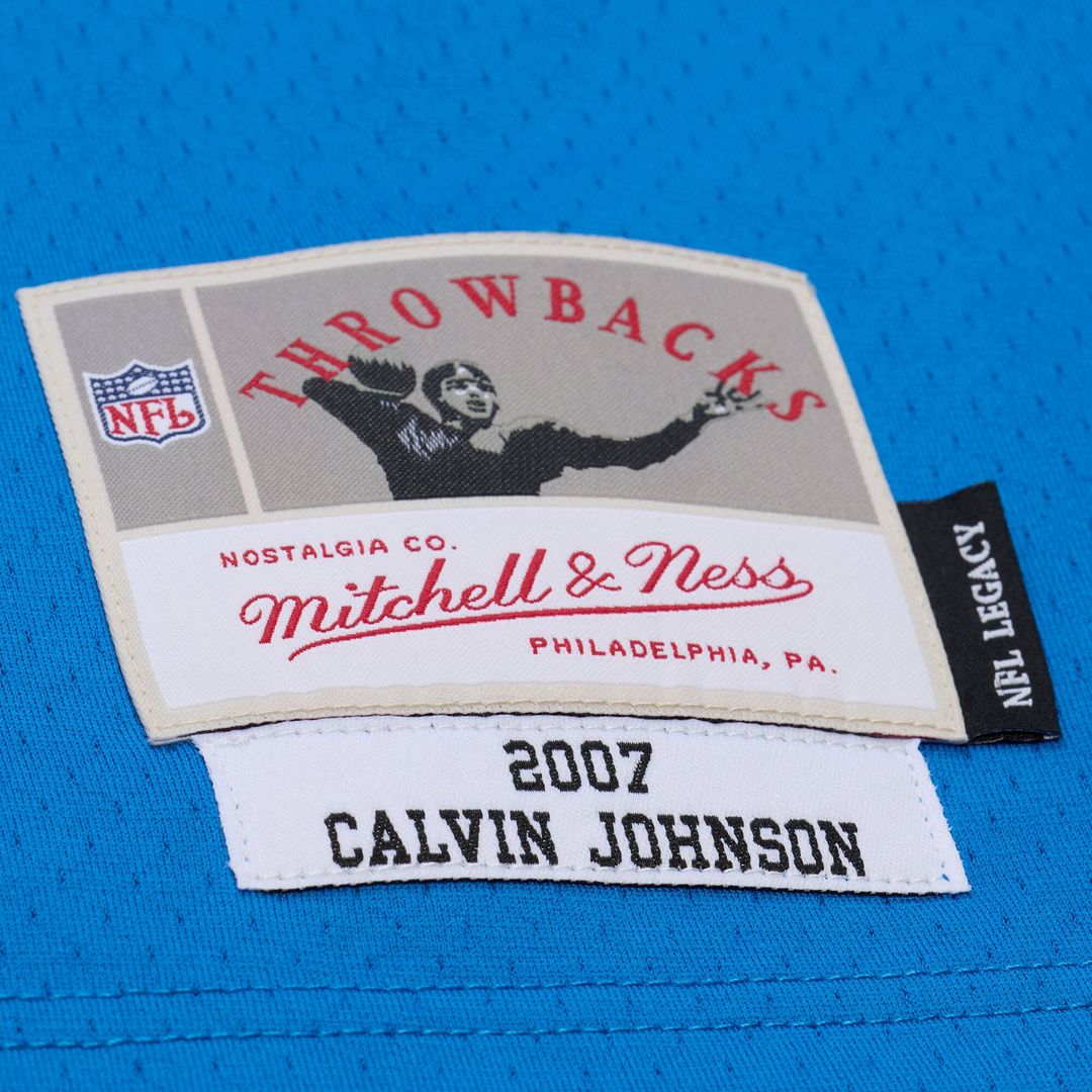 Calvin Johnson Detroit Lions Mitchell & Ness Blue 2007 Legacy Replica Jersey