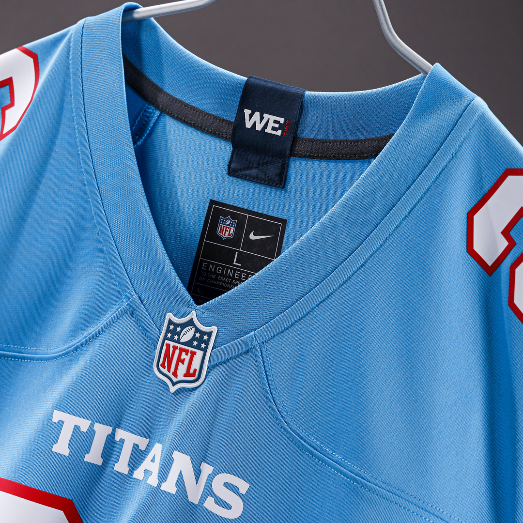Chimere Dike Tennessee Titans Nike Light Blue Team Game Jersey