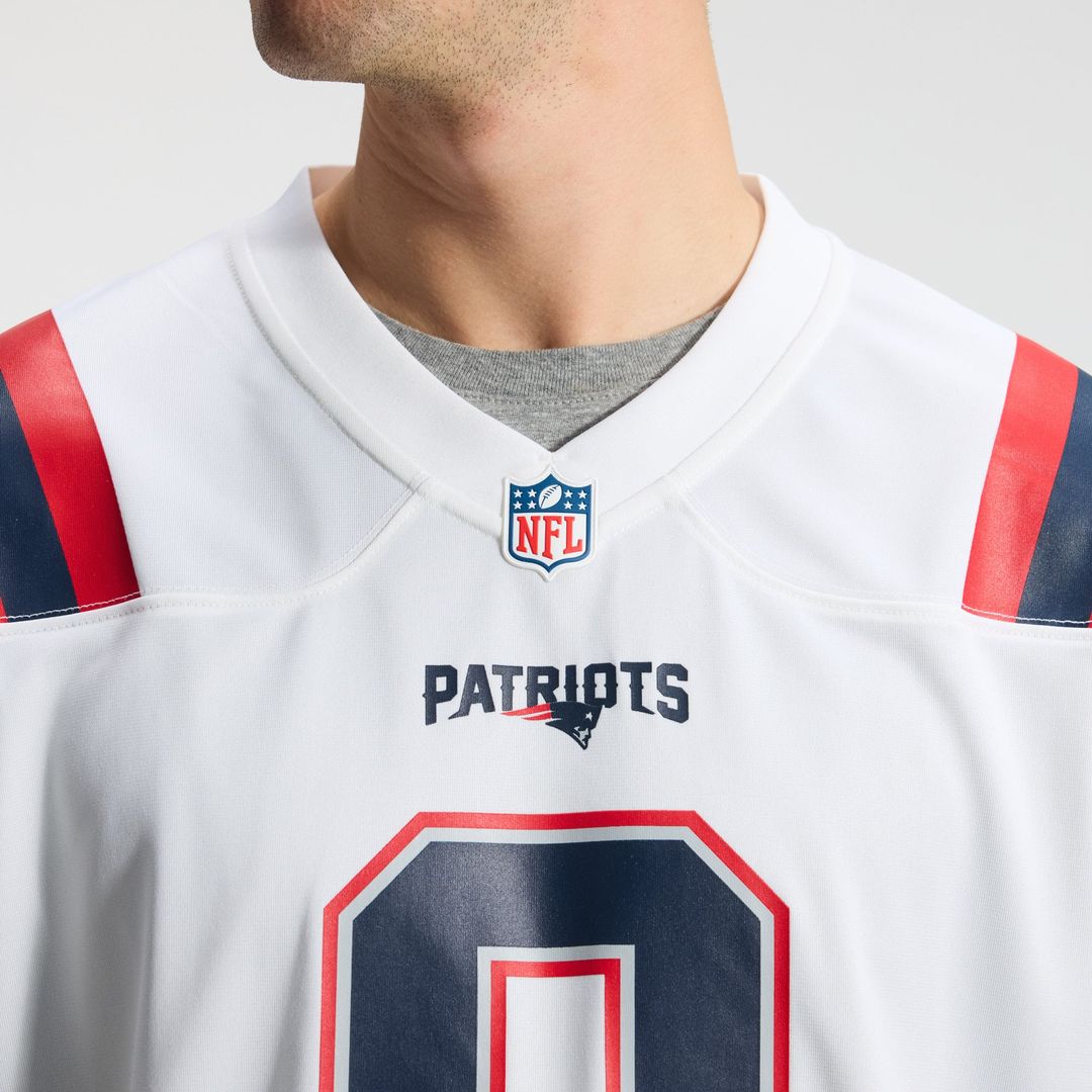 Christian Gonzalez New England Patriots Nike Navy Team Game Jersey