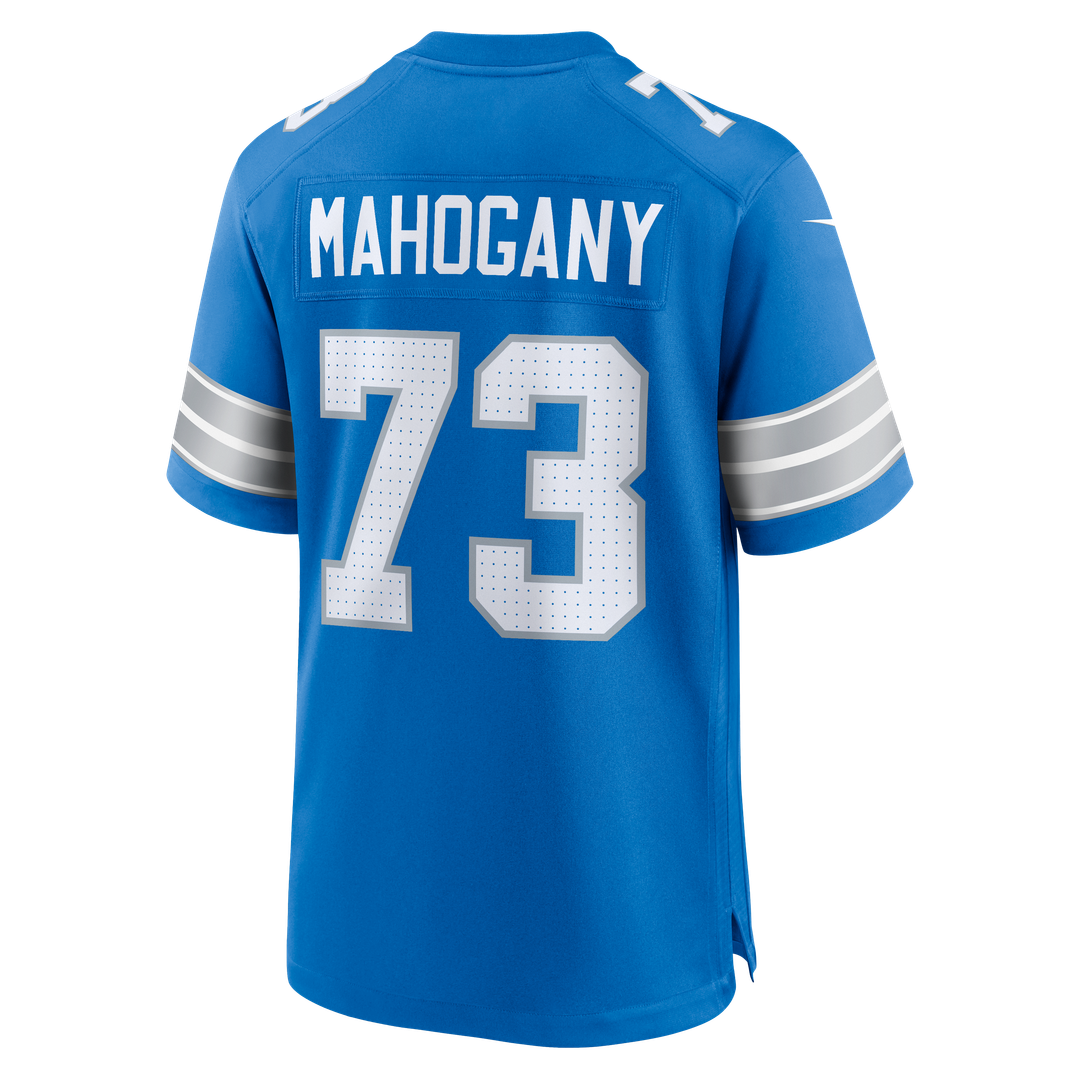 Christian Mahogany Detroit Lions Nike Blue Team Game Jersey