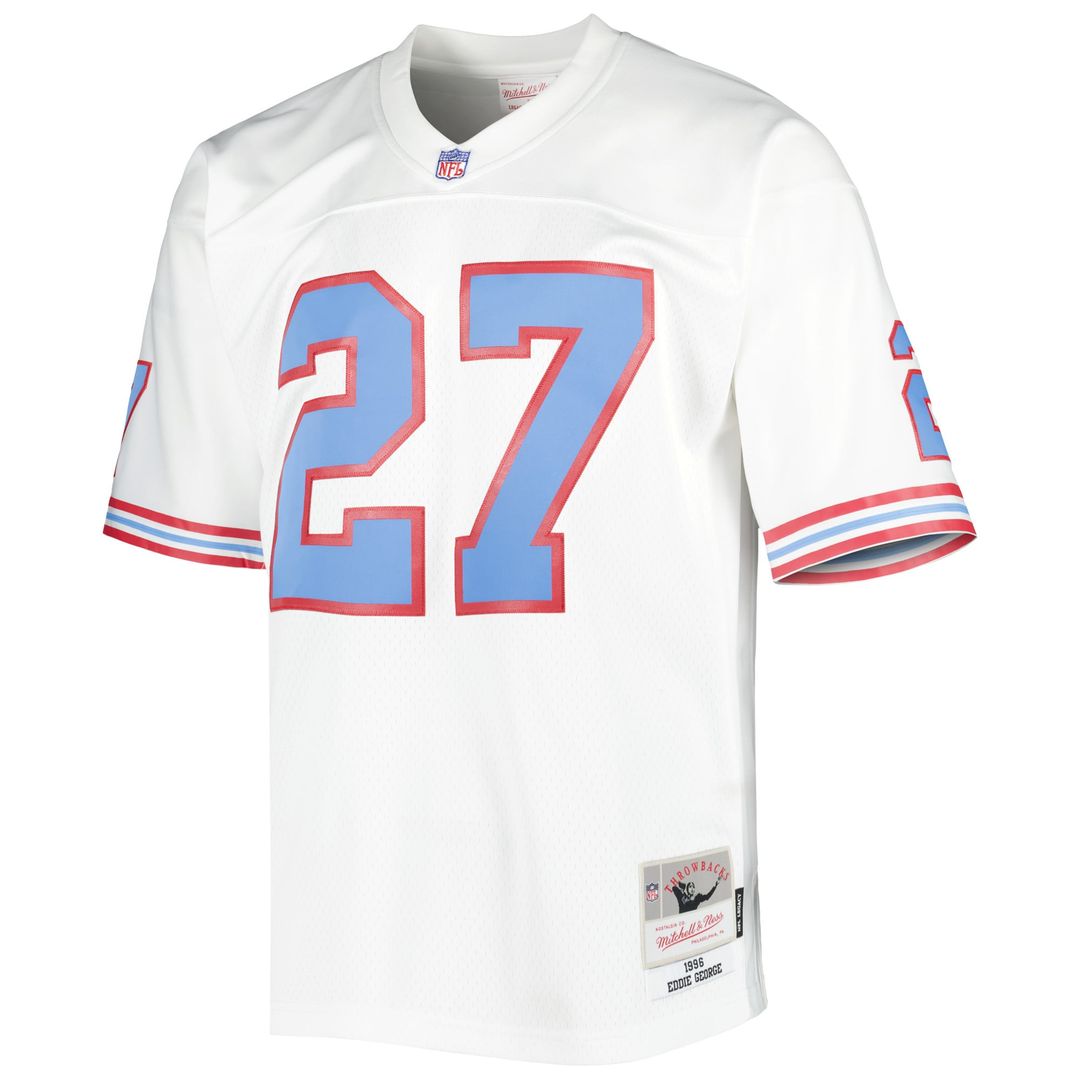 Eddie George Houston Oilers Mitchell & Ness White Legacy Replica Jersey