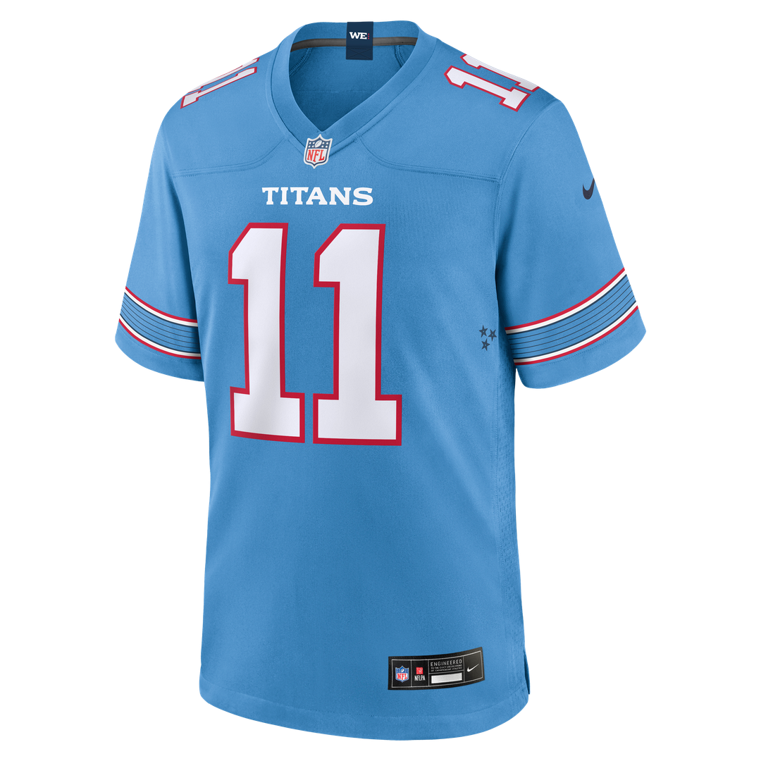 Jermaine Johnson II Tennessee Titans Nike Light Blue Team Game Jersey